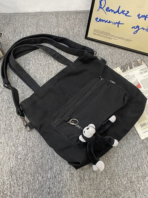 Cartoon Pendant Vintage Shoulder Bag-2